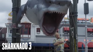 SHARKNADO 3 Clips  In Memoriam  Getting Eaten  SYFY [upl. by Mharg490]