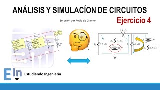 Análisis de circuitos LEY de KIRCHHOF Solución y Simulación EJERCICIO 4 Detallado paso a paso [upl. by Aliehc524]