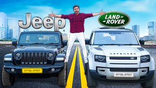 I Tried ₹3 Crore Cars😲Rubicon VS Defender🔥 [upl. by Nisay]