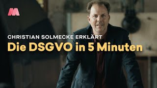 DSGVO in 5 Minuten erklärt – mit Christian Solmecke [upl. by Letnoj563]