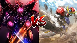 Gundam Supreme Battle Gundam Exia Dark Matter Versus Gundam Barbatos Lupus [upl. by Strawn]