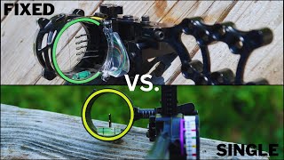 Single Pin Vs Fixed Pin  Which Sight is Best For Hunting [upl. by Rehtaef446]