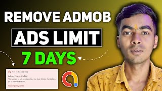 3 Mistakes due to which ADS limit is not removed  Admob Ads Limit solution  Admob Earning admob [upl. by Thurman511]