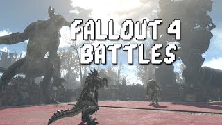 Fallout 4 Battles Legendary Deathclaw vs Brute Legendary amp Suicider Super Mutants [upl. by Vanhook728]