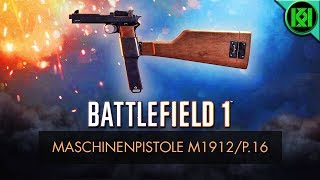 Battlefield 1 Maschinenpistole M1912P16 Review Weapon Guide  New BF1 DLC Guns  PS4 Gameplay [upl. by Porter946]