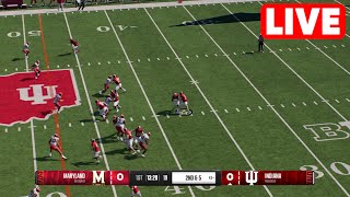 NCAAF LIVE🔴 Maryland Terrapins vs Indiana Hoosiers  Week 5 Full Game  2024 College Football 25 [upl. by Atteuqram]