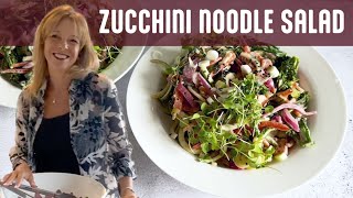 Zucchini Noodle Salad  Kathys Vegan Kitchen [upl. by Ayna]