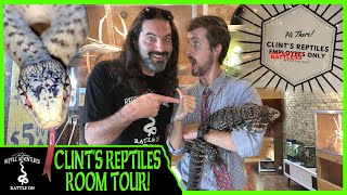 CLINT’S REPTILES ROOM TOUR Collab with Clint’s Reptiles Brian Kusko and Garrett Hartle [upl. by Dell]