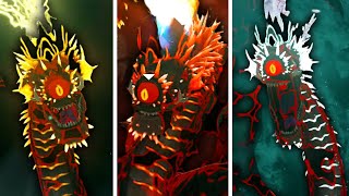 All Gleeok Types  KING GLEEOK Boss Fight Tears of the Kingdom [upl. by Cohin360]