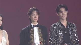 191228 Fancam Wang Yibo ♡ Xiao Zhan  Tencent Video All Star Awards 2019 [upl. by Baese853]