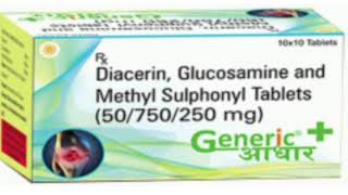 Generic Tablets Diacerin Glucosamine and Methyl Sulphonyl Tablets [upl. by Straub]