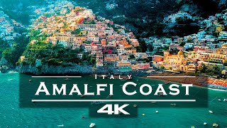 Amalfi Coast Italy 🇮🇹  by drone 4K [upl. by Banwell]