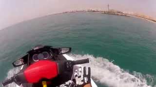 sortie de marina YASMINE HAMMAMET tunisie jet ski seadoo wake pro [upl. by Nauhs]