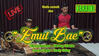 Emut Bae Nining meida karaoke lirik nada cewek [upl. by Meehan]