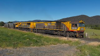 TasRail TR15 2053 45 empty coal train just out of Tullochgorum [upl. by Einnhoj875]