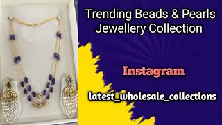 Trending Beads amp Pearls Jewellery Collection trending beautiful beadsjewellerypearls subscribe [upl. by Attolrahc]