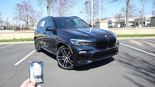 2021 BMW X5 M50i Start Up Exhaust Test Drive and Review [upl. by Nauqet]