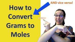 Convert Grams to Moles  Stoichiometry 43 [upl. by Gilchrist]