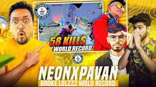 quot 58 KILLS quot NeonXPawan BROKE casetooop HIGHEST KILL RECORD  NEONXPAWANOP GOD OF BGMI [upl. by Ellata]