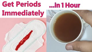 How to get periods Immediately in One hourHome remedy for irregular periodsEffective periods drink [upl. by Aamsa]