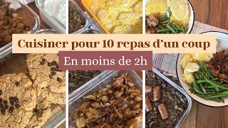 MEAL PREP pour la semaine  Gagner du temps de largent et manger équilibré [upl. by Brinkema]