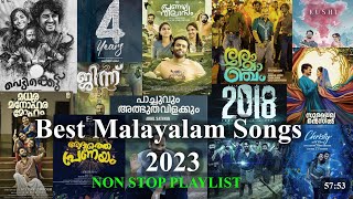 Latest Malayalam Songs 2023 till Junetop15Best NonStop Audio Playlist [upl. by Ynohtnaed]