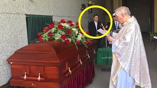 Husband Keeps Smiling During Wifes Funeral Priest Calls 911 When Realizing Why [upl. by Danie]