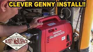 Generator Custom Install in our Skoolie [upl. by Yevoc]