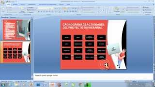 Video Powerpoint No 017 Cronograma de actividades [upl. by Ehctav]