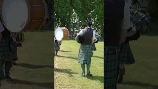 HLI Crossing the Rhine played by Oldmeldrum Pipe Band during 2023 Oldmeldrum Highland Games shorts [upl. by Fonzie319]