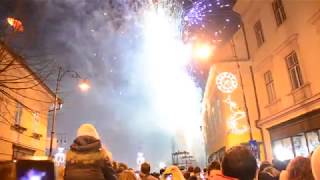 FOC DE ARTIFICII PIAȚA MARE DIN SIBIU 2018 [upl. by Carlotta]