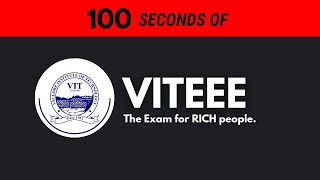 VITEEE in 100 seconds  A Hyped Exam [upl. by Manya]