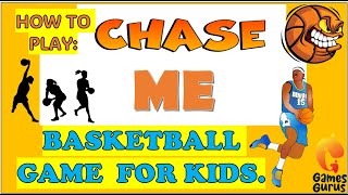 Chase Me Basketball Game for kids  basketball physedgames physed coaching pe [upl. by Pallua]