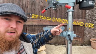 SIP F2820 Drill Press unboxing and use [upl. by Adnoel]