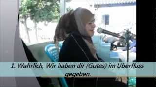 Quran deutsche untertitel  Sharifah Khasif Fadzilah Syed Badiuzzaman aus Malaysia [upl. by Ahseined]