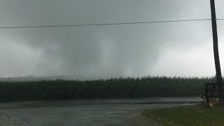 VIDEO Tornadic winds whip up debris in Indianapolis area [upl. by Wagshul]