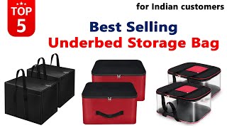 Best Underbed Storage Bag in India 2024 Best Selling Underbed Clothes Organizer Bag Review 2024 [upl. by Atla]