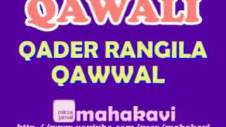 Qawali  Qader Rangila Qawal  habibe Khuda Kamli Wale Mohammed [upl. by Ellan]