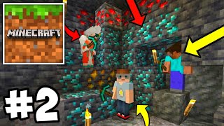 Minecraft PE Multiplayer Survival Walkthrough Gameplay Part 2  MINECRAFT Pocket Edition [upl. by Gabrielle22]