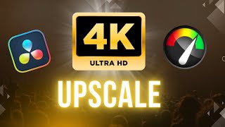 How To Upscale Video to 4K in Davinci Resolve 19 [upl. by Eimmaj371]