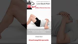 Therapeutic exercise Low back pain William Flexion Exercise Pelvic Tilt [upl. by Reizarf]