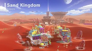 Super Mario Odyssey  Sand Kingdom  All Power Moons amp Pyramid Coins [upl. by Aidin]