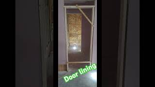 Door lining break down wood carpentrylife diywoodworking diy carpenting carpentry home [upl. by Yadrahc]