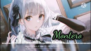 Nightcore  Montero Lyrics [upl. by Hsirt]