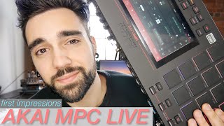 Akai MPC Live  First Impressions amp Basic Workflow [upl. by Hnao]