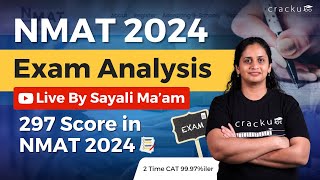 NMAT 2024 Exam Analysis 🔴 By Sayali Kale 297 Score in NMAT 2024  Watch This Before NMAT Exam [upl. by Reichert]