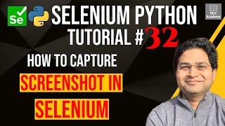 Selenium Python Tutorial 32  How to Capture Screenshot in Selenium [upl. by Iznek]