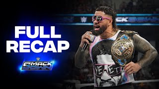 Full SmackDown highlights Oct 18 2024 [upl. by Limaj]