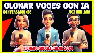 🗣️​ CLONAR VOCES CON INTELIGENCIA ARTIFICIAL ⭐ GOOGLE COLAB ⭐REPLAY APP [upl. by Linkoski]