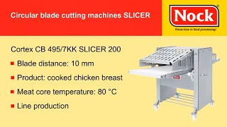 Slicing cooked chicken breast  NOCK CORTEX CB4957KK [upl. by Em364]